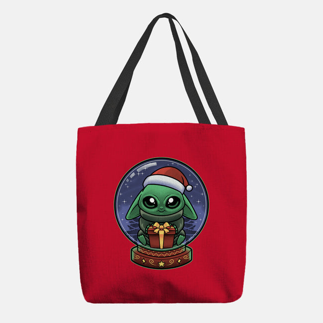 Snow Globe Green Toddler-None-Basic Tote-Bag-Astrobot Invention