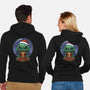 Snow Globe Green Toddler-Unisex-Zip-Up-Sweatshirt-Astrobot Invention