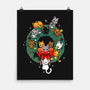 Kittens Wreath-None-Matte-Poster-Vallina84