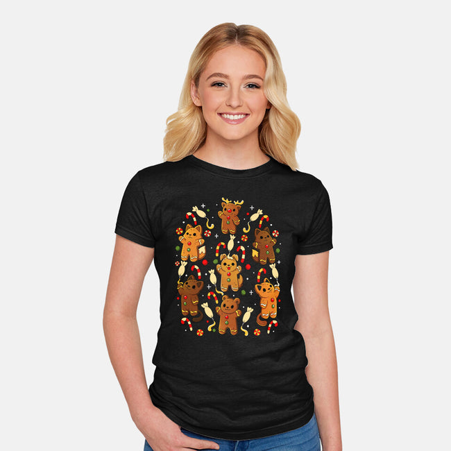 Ginger Animals-Womens-Fitted-Tee-Vallina84