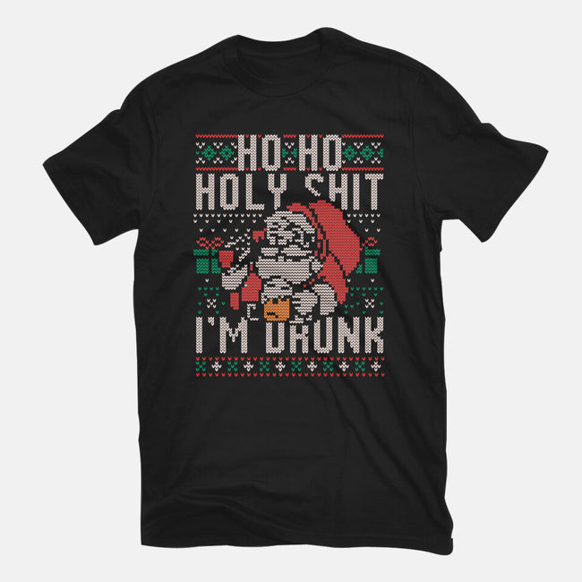 Ho Ho Holy Shit I'm Drunk-Unisex-Basic-Tee-eduely