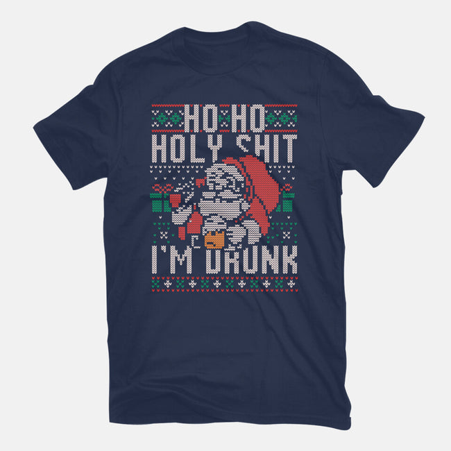 Ho Ho Holy Shit I'm Drunk-Youth-Basic-Tee-eduely