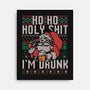 Ho Ho Holy Shit I'm Drunk-None-Stretched-Canvas-eduely