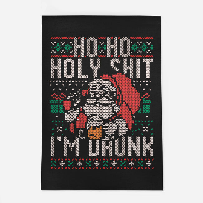 Ho Ho Holy Shit I'm Drunk-None-Indoor-Rug-eduely