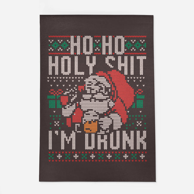 Ho Ho Holy Shit I'm Drunk-None-Indoor-Rug-eduely