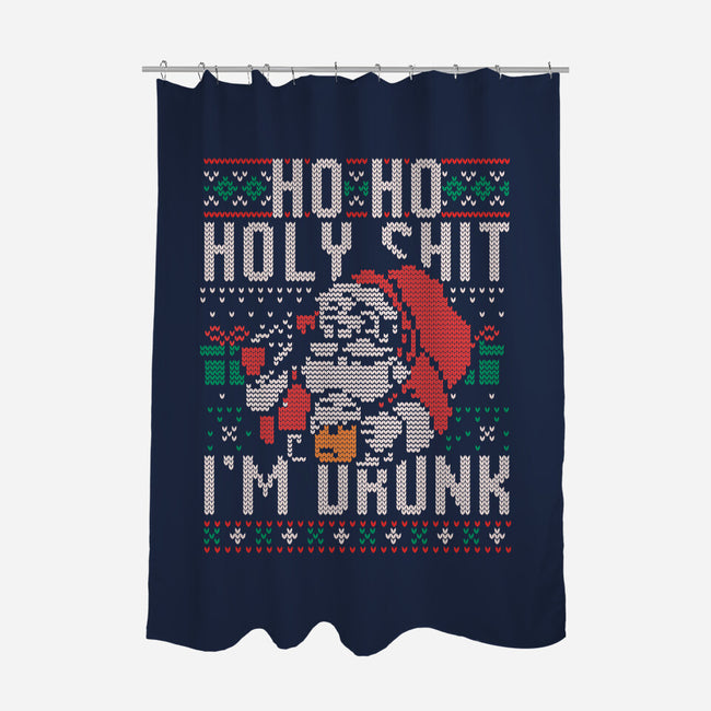 Ho Ho Holy Shit I'm Drunk-None-Polyester-Shower Curtain-eduely