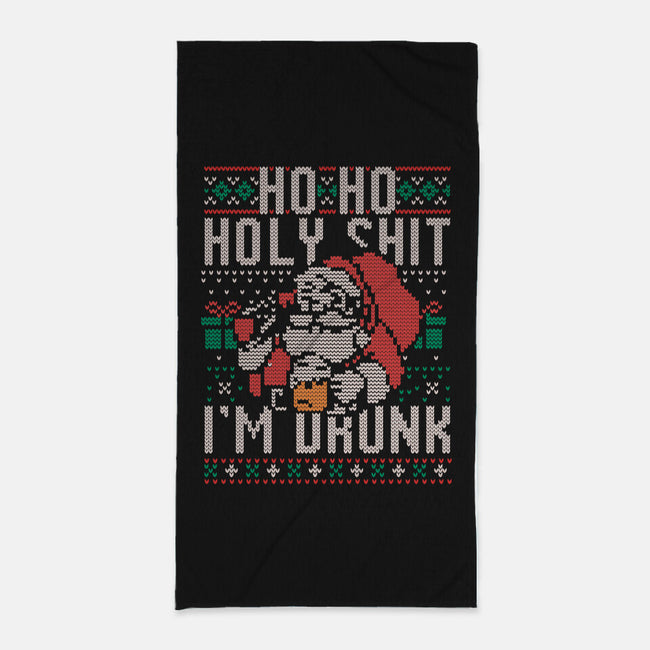 Ho Ho Holy Shit I'm Drunk-None-Beach-Towel-eduely