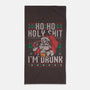 Ho Ho Holy Shit I'm Drunk-None-Beach-Towel-eduely