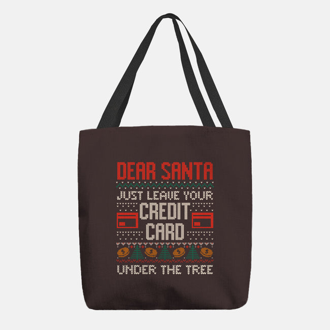 Just Leave Your Credit Card-None-Basic Tote-Bag-eduely