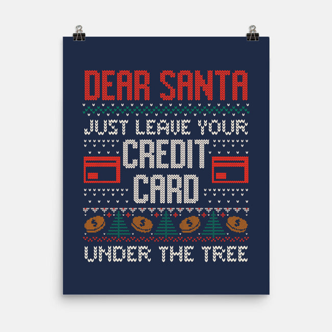 Just Leave Your Credit Card-None-Matte-Poster-eduely