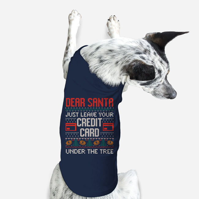 Just Leave Your Credit Card-Dog-Basic-Pet Tank-eduely