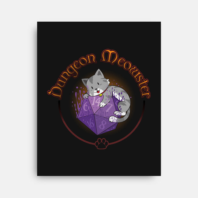 Dungeon Meowster-None-Stretched-Canvas-Kladenko