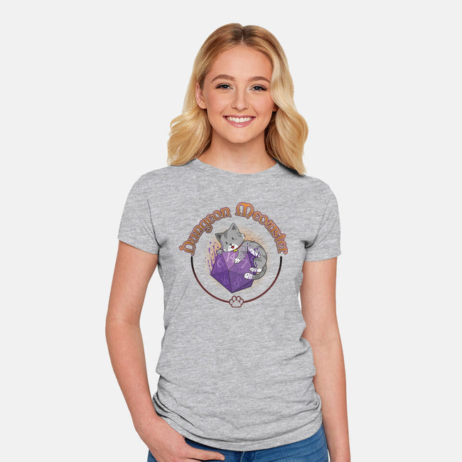 Dungeon Meowster-Womens-Fitted-Tee-Kladenko