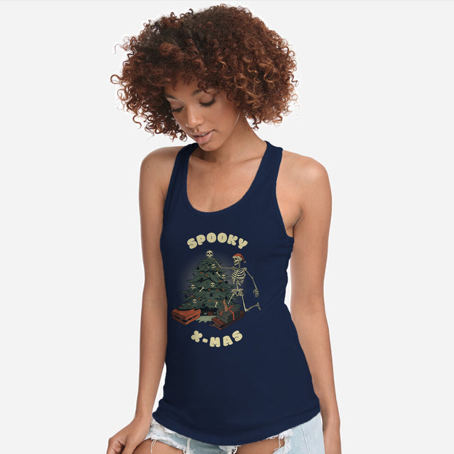 Spooky Xmas-Womens-Racerback-Tank-Claudia