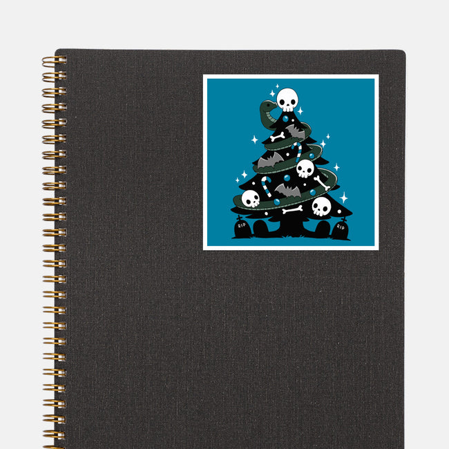 Creepy Christmas Tree-None-Glossy-Sticker-Vallina84