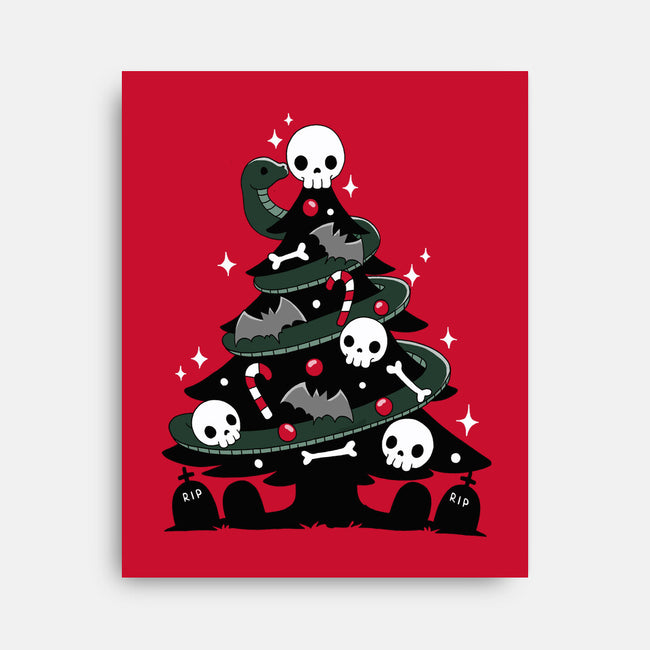 Creepy Christmas Tree-None-Stretched-Canvas-Vallina84