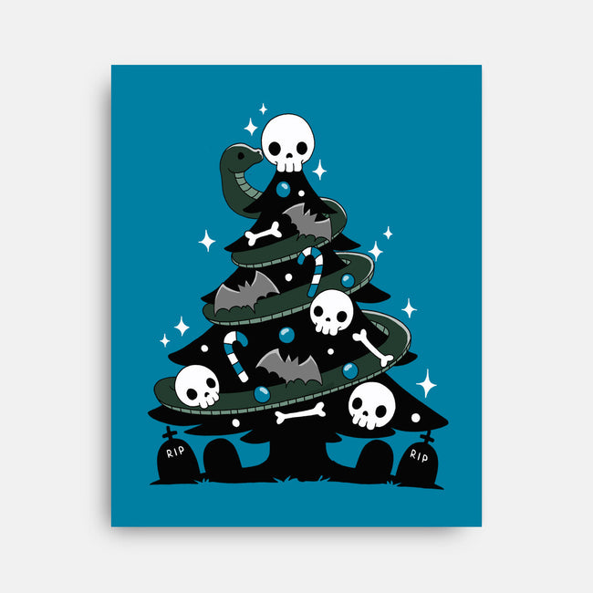 Creepy Christmas Tree-None-Stretched-Canvas-Vallina84