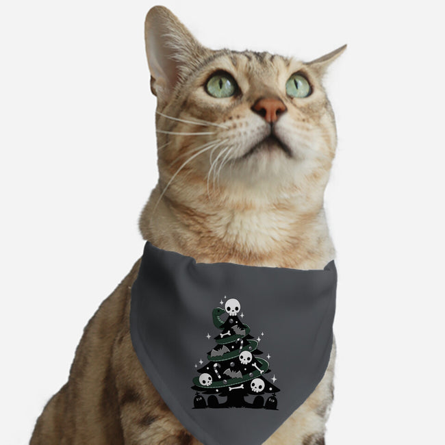 Creepy Christmas Tree-Cat-Adjustable-Pet Collar-Vallina84