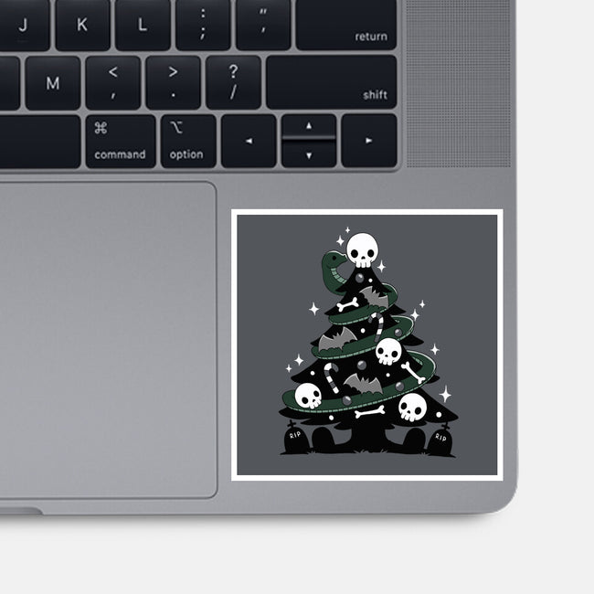 Creepy Christmas Tree-None-Glossy-Sticker-Vallina84