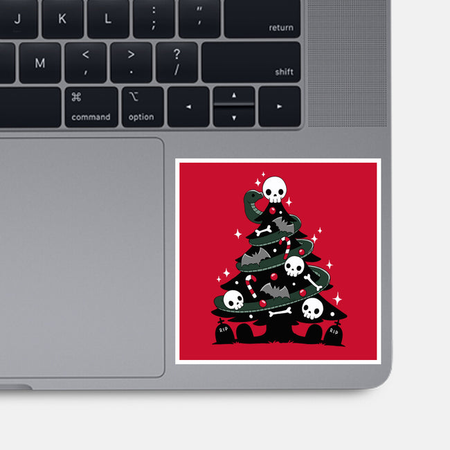 Creepy Christmas Tree-None-Glossy-Sticker-Vallina84