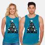 Creepy Christmas Tree-Unisex-Basic-Tank-Vallina84