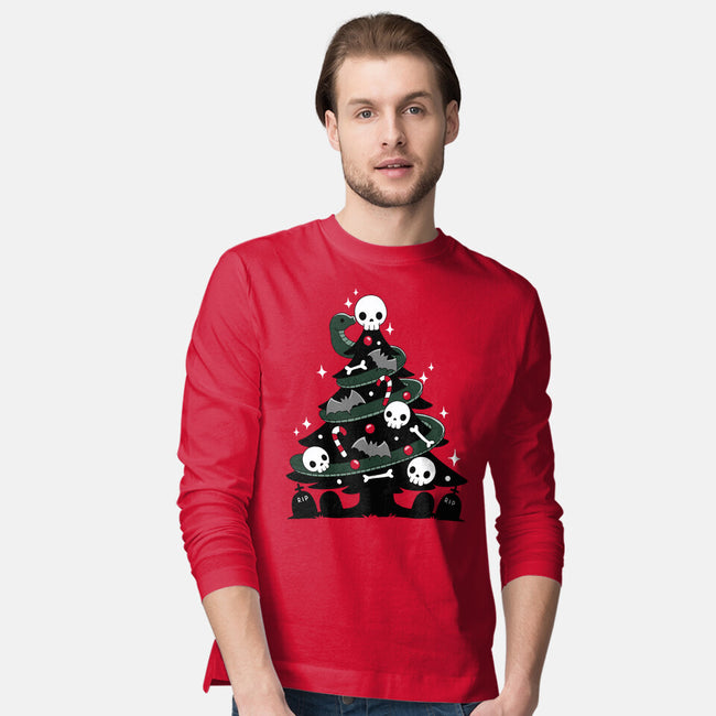 Creepy Christmas Tree-Mens-Long Sleeved-Tee-Vallina84