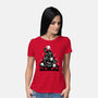 Creepy Christmas Tree-Womens-Basic-Tee-Vallina84