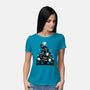 Creepy Christmas Tree-Womens-Basic-Tee-Vallina84