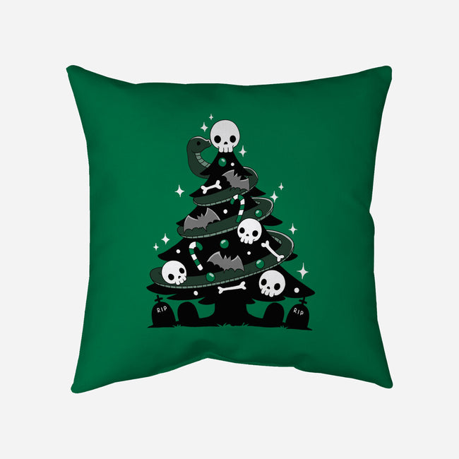 Creepy Christmas Tree-None-Removable Cover-Throw Pillow-Vallina84