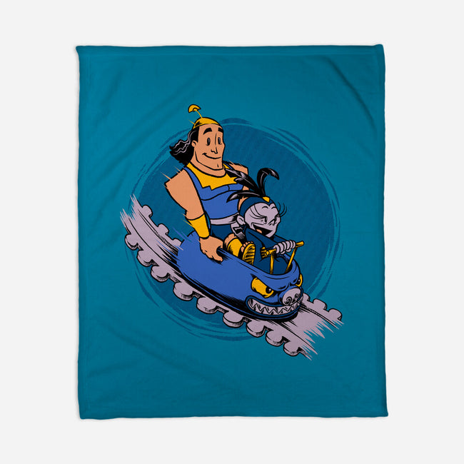 Emperor New Rollercoaster-None-Fleece-Blanket-Studio Mootant