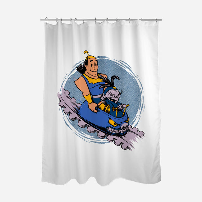 Emperor New Rollercoaster-None-Polyester-Shower Curtain-Studio Mootant