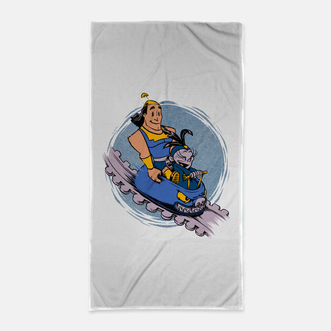 Emperor New Rollercoaster-None-Beach-Towel-Studio Mootant