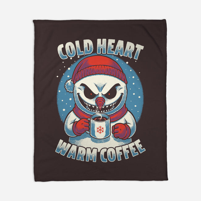 Snowman Evil Coffee-None-Fleece-Blanket-Studio Mootant