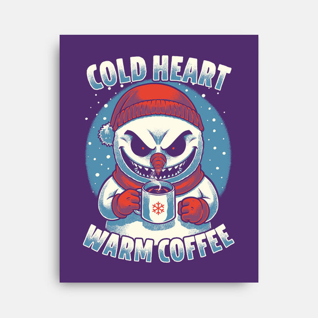 Snowman Evil Coffee-None-Stretched-Canvas-Studio Mootant