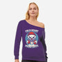 Snowman Evil Coffee-Womens-Off Shoulder-Sweatshirt-Studio Mootant