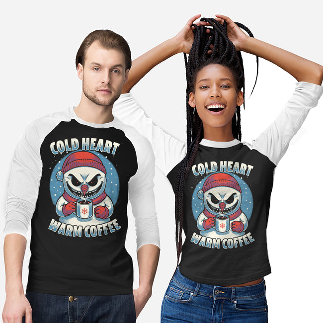 Snowman Evil Coffee-Unisex-Baseball-Tee-Studio Mootant