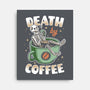 Death By Coffee-None-Stretched-Canvas-Olipop