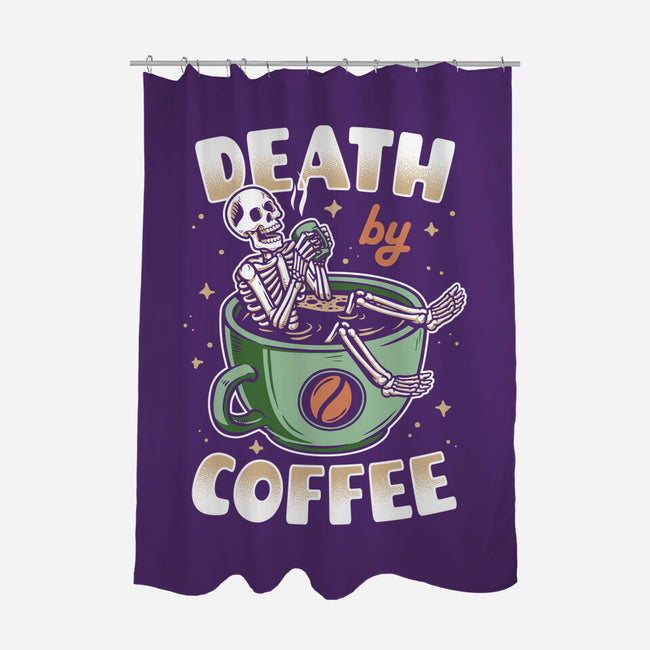 Death By Coffee-None-Polyester-Shower Curtain-Olipop