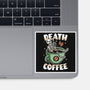 Death By Coffee-None-Glossy-Sticker-Olipop