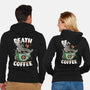 Death By Coffee-Unisex-Zip-Up-Sweatshirt-Olipop