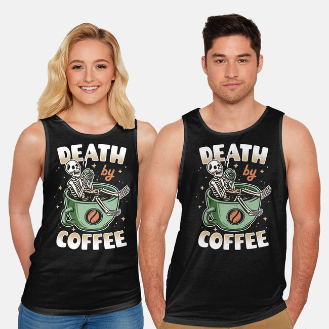 Death By Coffee-Unisex-Basic-Tank-Olipop