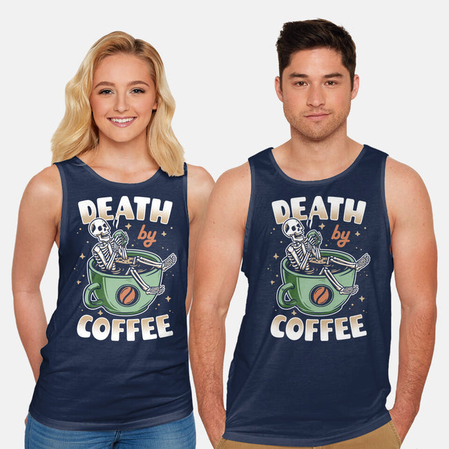 Death By Coffee-Unisex-Basic-Tank-Olipop