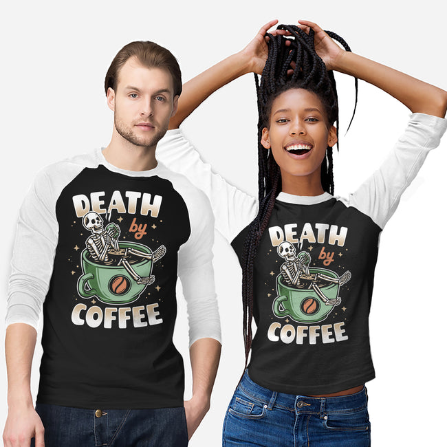 Death By Coffee-Unisex-Baseball-Tee-Olipop