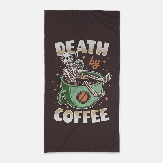 Death By Coffee-None-Beach-Towel-Olipop