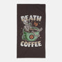 Death By Coffee-None-Beach-Towel-Olipop