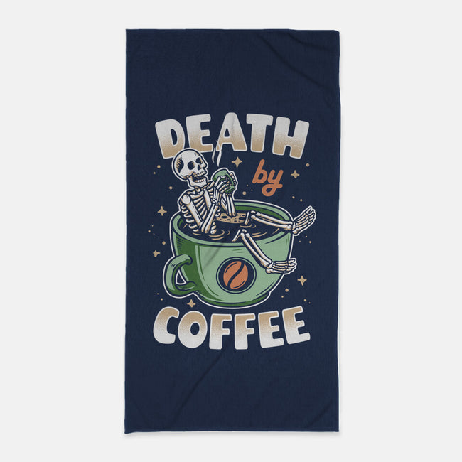 Death By Coffee-None-Beach-Towel-Olipop