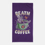 Death By Coffee-None-Beach-Towel-Olipop