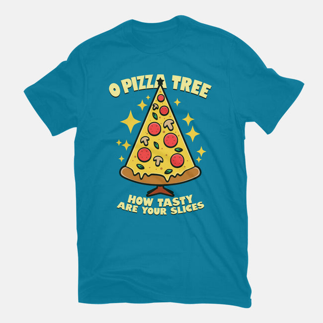 O Pizza Tree-Womens-Fitted-Tee-Boggs Nicolas