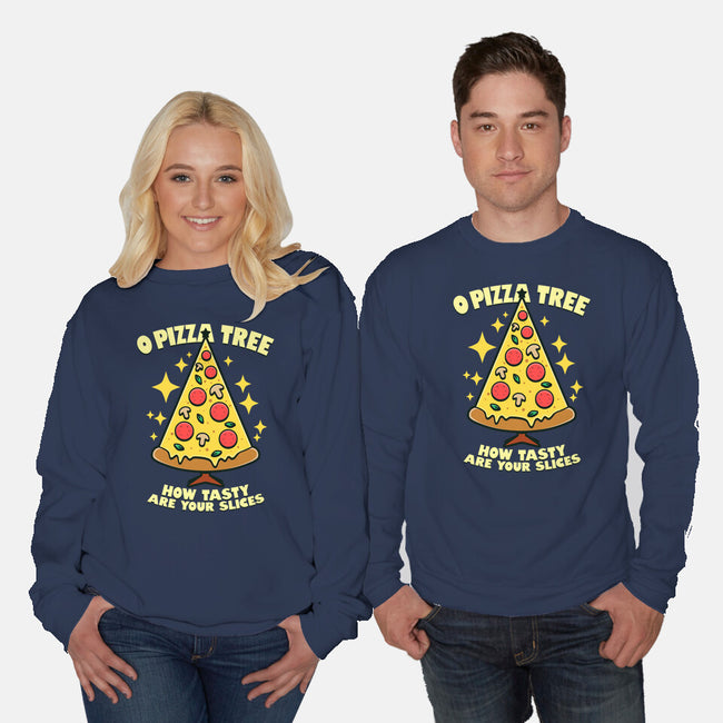 O Pizza Tree-Unisex-Crew Neck-Sweatshirt-Boggs Nicolas