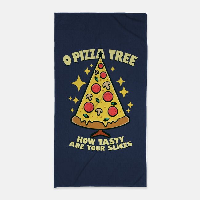 O Pizza Tree-None-Beach-Towel-Boggs Nicolas